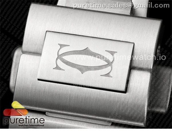 Cartier BV공장 까르띠에 산토스 2018 미디움 스틸 브라운다이얼 스마트링크브레이슬릿 Santos de Cartier 35mm SS BVF 1_1 Best Edition Brown Dial on SS SmartLinks Bracelet MIYOTA 9015 _ 레플리카 29번 이미지 - 시계 | 세미샵 레플리카 사이트
