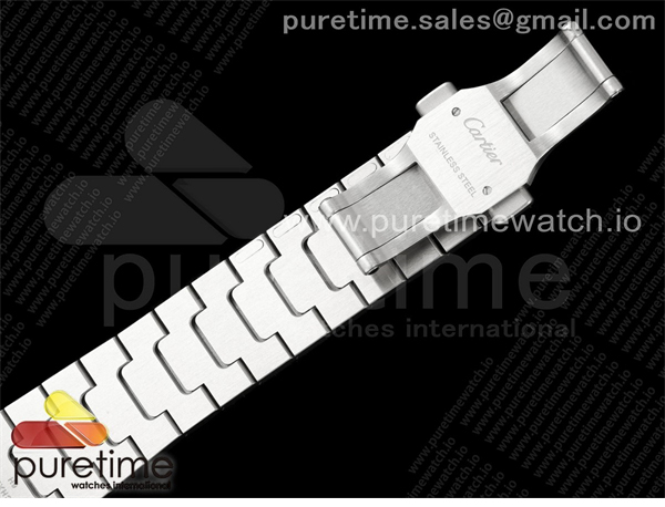 Cartier BV공장 까르띠에 산토스 2018 미디움 스틸 브라운다이얼 스마트링크브레이슬릿 Santos de Cartier 35mm SS BVF 1_1 Best Edition Brown Dial on SS SmartLinks Bracelet MIYOTA 9015 _ 레플리카 30번 이미지 - 시계 | 세미샵 레플리카 사이트