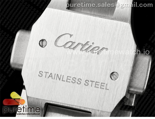 Cartier BV공장 까르띠에 산토스 2018 미디움 스틸 브라운다이얼 스마트링크브레이슬릿 Santos de Cartier 35mm SS BVF 1_1 Best Edition Brown Dial on SS SmartLinks Bracelet MIYOTA 9015 _ 레플리카 31번 이미지 - 시계 | 세미샵 레플리카 사이트