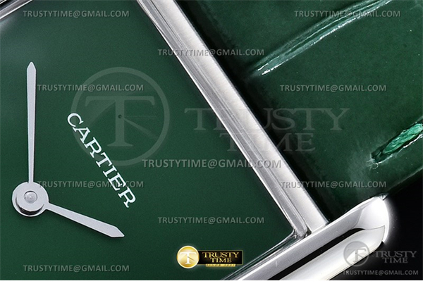Cartier DR공장 까르띠에 탱크 머스트 라지 그린다이얼 악어스트랩 Cartier Tank Must SS_LE Green DRF Swiss Qtz 레플리카 5번 이미지 - 시계 | 세미샵 레플리카 사이트