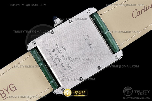 Cartier DR공장 까르띠에 탱크 머스트 라지 그린다이얼 악어스트랩 Cartier Tank Must SS_LE Green DRF Swiss Qtz 레플리카 13번 이미지 - 시계 | 세미샵 레플리카 사이트