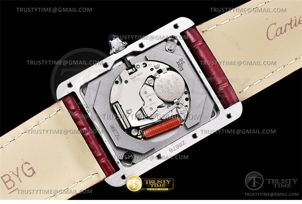 Cartier DR공장 까르띠에 탱크 머스트 라지 레드다이얼 악어스트랩 Cartier Tank Must SS_LE Red DRF Swiss Qtz 레플리카 16번 이미지 - 시계 | 세미샵 레플리카 사이트