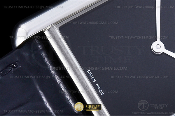 Cartier DR공장 까르띠에 탱크 머스트 라지 블랙다이얼 악어스트랩 Cartier Tank Must SS_LE Black Swiss Qtz DRF 레플리카 6번 이미지 - 시계 | 세미샵 레플리카 사이트