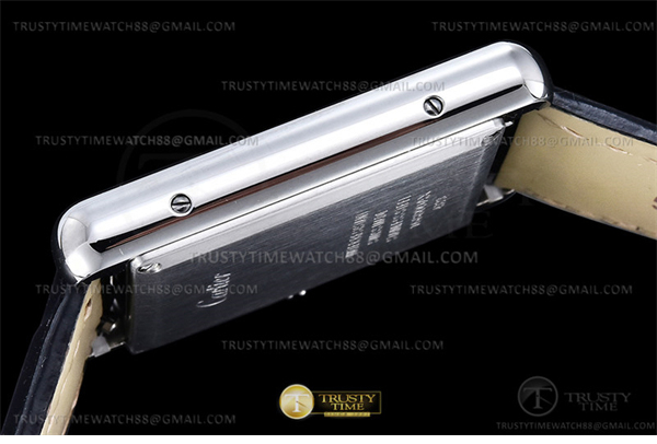 Cartier DR공장 까르띠에 탱크 머스트 라지 블랙다이얼 악어스트랩 Cartier Tank Must SS_LE Black Swiss Qtz DRF 레플리카 9번 이미지 - 시계 | 세미샵 레플리카 사이트