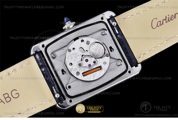 Cartier DR공장 까르띠에 탱크 머스트 라지 블랙다이얼 악어스트랩 Cartier Tank Must SS_LE Black Swiss Qtz DRF 레플리카 14번 이미지 - 시계 | 세미샵 레플리카 사이트