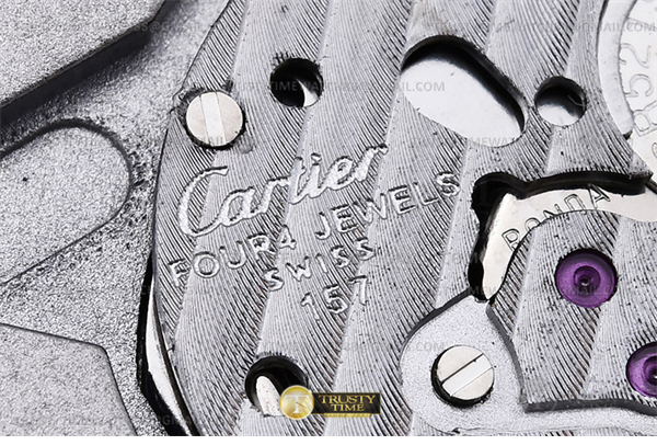 Cartier DR공장 까르띠에 탱크 머스트 라지 블랙다이얼 악어스트랩 Cartier Tank Must SS_LE Black Swiss Qtz DRF 레플리카 15번 이미지 - 시계 | 세미샵 레플리카 사이트