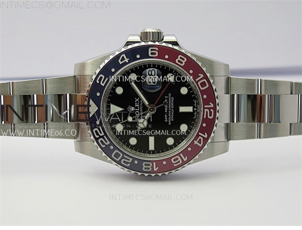 Rolex APS공장 롤렉스 GMT마스터2 BLRO 레드앤블루베젤 오이스터브레이슬릿 GMT-Master II 126710 BLRO Red_Blue Ceramic 904L SS APSF 1_1 Best Edition Blue Dial On Oyster Bracelet VR3285 CHS 레플리카 3번 이미지 - 시계 | 세미샵 레플리카 사이트