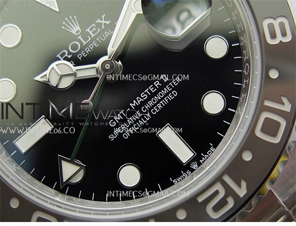 Rolex APS공장 롤렉스 GMT마스터2 GRNR 블랙다이얼 그레이앤블랙베젤 오이스터브레이슬릿 GMT-Master II 126710 GRNR BlackGray Ceramic 904L SS APSF 1：1 Best Edition Black Dial On Oyster Bracelet VR3285 CHS 레플리카 13번 이미지 - 시계 | 세미샵 레플리카 사이트