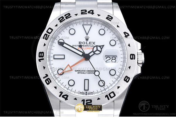 Rolex Clean공장 롤렉스 익스플로러2 화이트다이얼 브레이슬릿 Explorer II 216570 904 SS_SS White Clean DD3285 클린 레플리카 2번 이미지 - 시계 | 세미샵 레플리카 사이트