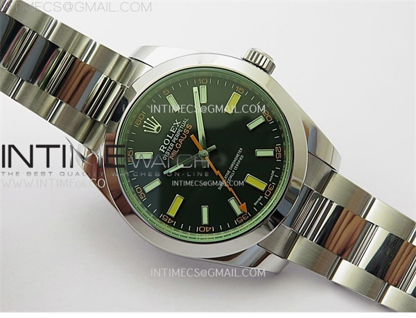 Rolex VS공장 롤렉스 밀가우스 블랙다이얼 브레이슬릿 Milgauss 116400 GV Real Green Sapphire 904L SS VSF 1_1 Best Edition Black Dial on 904L SS Bracelet SA3131 레플리카 10번 이미지 - 시계 | 세미샵 레플리카 사이트