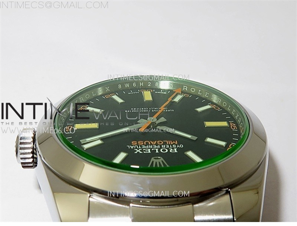 Rolex VS공장 롤렉스 밀가우스 블랙다이얼 브레이슬릿 Milgauss 116400 GV Real Green Sapphire 904L SS VSF 1_1 Best Edition Black Dial on 904L SS Bracelet SA3131 레플리카 17번 이미지 - 시계 | 세미샵 레플리카 사이트