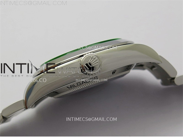 Rolex VS공장 롤렉스 밀가우스 블랙다이얼 브레이슬릿 Milgauss 116400 GV Real Green Sapphire 904L SS VSF 1_1 Best Edition Black Dial on 904L SS Bracelet SA3131 레플리카 19번 이미지 - 시계 | 세미샵 레플리카 사이트