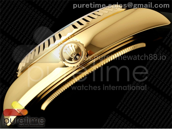 Rolex ZF공장 롤렉스 스카이드웰러 옐로우골드금통 샴페인다이얼 러버스트랩 텅스텐 Skydweller 336238 YG_RU Gold ZF V2 Asia 2824 레플리카 9번 이미지 - 시계 | 세미샵 레플리카 사이트