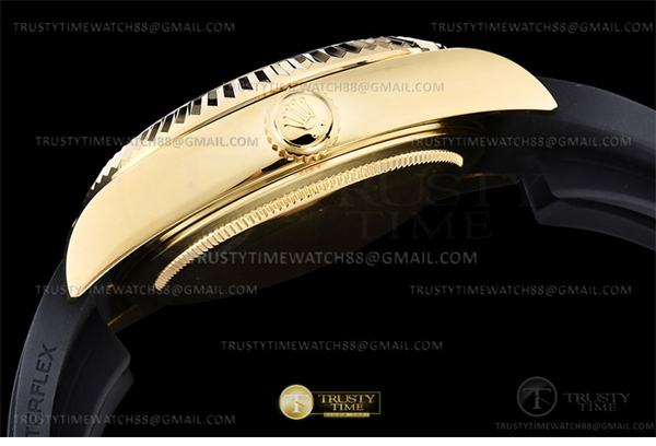 Rolex ZF공장 롤렉스 스카이드웰러 옐로우골드금통 화이트다이얼 러버스트랩 텅스텐 Skydweller 336238 YG_RU White ZF V2 Asia 2824 레플리카 9번 이미지 - 시계 | 세미샵 레플리카 사이트