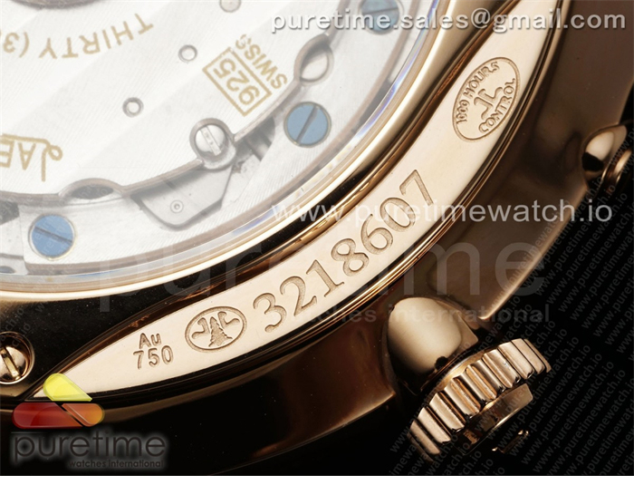 Jaeger Le Coultre APS공장 예거르쿨트르 마스터 울트라씬 문페이즈 로즈골드금통 화이트다이얼 브라운가죽스트랩 Master Ultra Thin Moon RG APSF 1_1 Best Edition White Dial on Brown Leather Strap SA925 Super Clone 레플리카 2번 이미지 - 시계 | 세미샵 레플리카 사이트