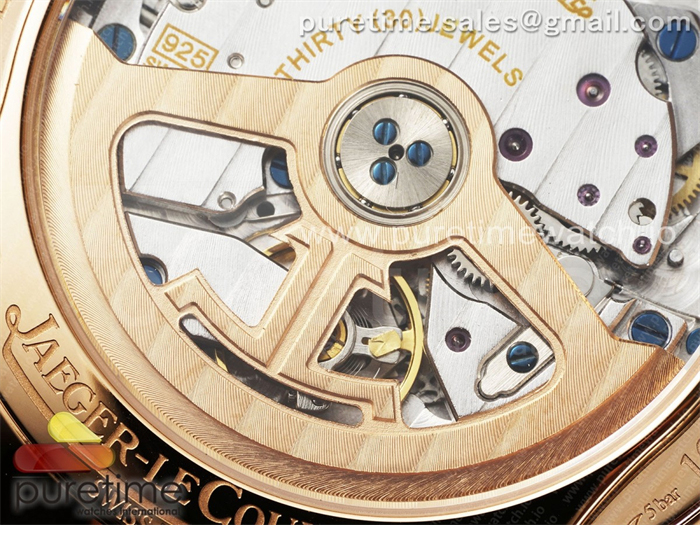Jaeger Le Coultre APS공장 예거르쿨트르 마스터 울트라씬 문페이즈 로즈골드금통 화이트다이얼 브라운가죽스트랩 Master Ultra Thin Moon RG APSF 1_1 Best Edition White Dial on Brown Leather Strap SA925 Super Clone 레플리카 23번 이미지 - 시계 | 세미샵 레플리카 사이트