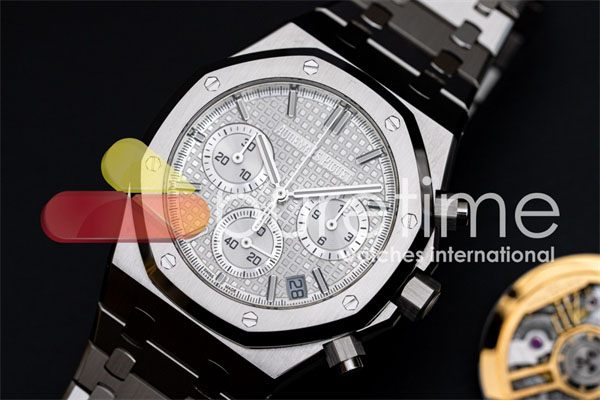 Audemars Piguet APS공장 오데마피게 로얄오크 크로노그래프 스틸 화이트다이얼 브레이슬릿 Royal Oak Chrono 26240 SS APSF 1_1 Best Edition Silver Dial on SS Bracelet SA4401 Super Clone 레플리카 3번 이미지 - 시계 | 세미샵 레플리카 사이트