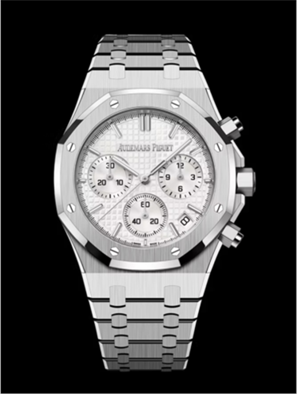 Audemars Piguet APS공장 오데마피게 로얄오크 크로노그래프 스틸 화이트다이얼 브레이슬릿 Royal Oak Chrono 26240 SS APSF 1_1 Best Edition Silver Dial on SS Bracelet SA4401 Super Clone 레플리카 19번 이미지 - 시계 | 세미샵 레플리카 사이트