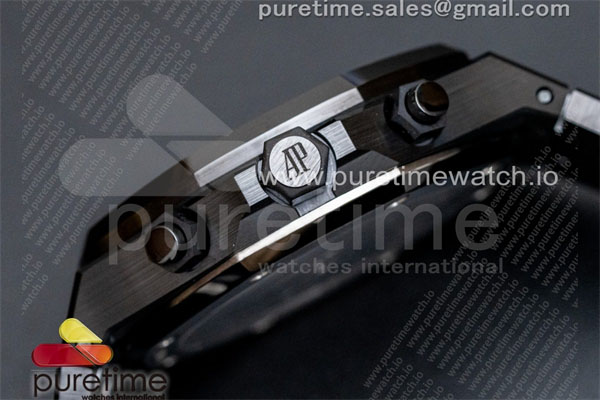 Audemars Piguet APS공장 오데마피게 로얄오크 크로노그래프 풀세라믹 블랙다이얼 브레이슬릿 Royal Oak Chrono 26240 Black Ceramic APSF 1_1 Best Edition on Ceramic Bracelet SA4401 Super Clone 레플리카 6번 이미지 - 시계 | 세미샵 레플리카 사이트