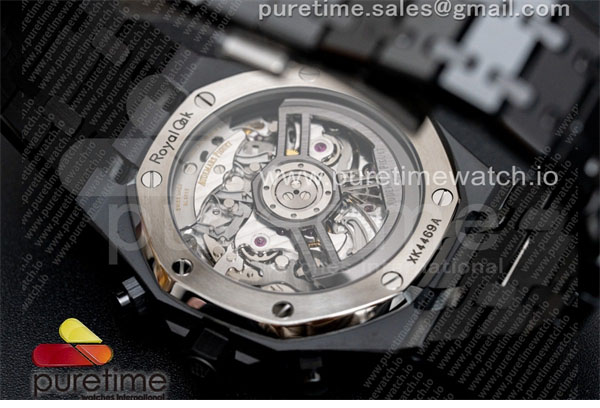 Audemars Piguet APS공장 오데마피게 로얄오크 크로노그래프 풀세라믹 블랙다이얼 브레이슬릿 Royal Oak Chrono 26240 Black Ceramic APSF 1_1 Best Edition on Ceramic Bracelet SA4401 Super Clone 레플리카 13번 이미지 - 시계 | 세미샵 레플리카 사이트