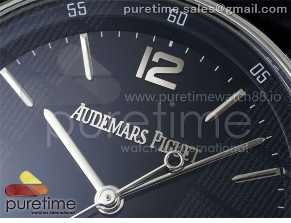 Audemars Piguet APS공장 오데마피게 로얄오크 15210 CODE 11.59 스틸 블루다이얼 블루가죽스트랩 Code 11.59 SS 15210 APSF 1_1 Best Edition Blue Dial on Blue Leather Strap SA4302 Super Clone 레플리카 3번 이미지 - 시계 | 세미샵 레플리카 사이트