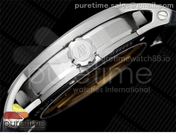 Audemars Piguet APS공장 오데마피게 로얄오크 15210 CODE 11.59 스틸 블루다이얼 블루가죽스트랩 Code 11.59 SS 15210 APSF 1_1 Best Edition Blue Dial on Blue Leather Strap SA4302 Super Clone 레플리카 8번 이미지 - 시계 | 세미샵 레플리카 사이트