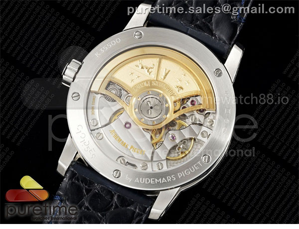 Audemars Piguet APS공장 오데마피게 로얄오크 15210 CODE 11.59 스틸 블루다이얼 블루가죽스트랩 Code 11.59 SS 15210 APSF 1_1 Best Edition Blue Dial on Blue Leather Strap SA4302 Super Clone 레플리카 12번 이미지 - 시계 | 세미샵 레플리카 사이트