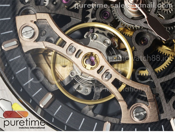 Audemars Piguet THB공장 오데마피게 로얄오크 41 오픈워크 15407 스틸 스켈레톤다이얼 브레이슬릿 Royal Oak 41mm Openworked 15407 SS THBF 1_1 Best Edition on SS Bracelet SA3132 V2 레플리카 6번 이미지 - 시계 | 세미샵 레플리카 사이트