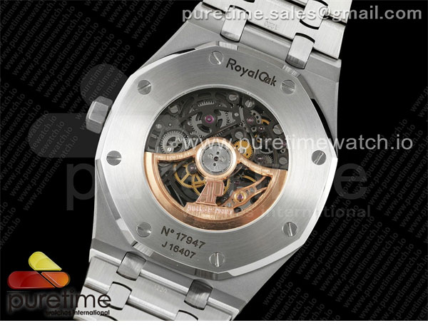 Audemars Piguet THB공장 오데마피게 로얄오크 41 오픈워크 15407 스틸 스켈레톤다이얼 브레이슬릿 Royal Oak 41mm Openworked 15407 SS THBF 1_1 Best Edition on SS Bracelet SA3132 V2 레플리카 13번 이미지 - 시계 | 세미샵 레플리카 사이트