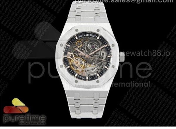 Audemars Piguet THB공장 오데마피게 로얄오크 41 오픈워크 15407 스틸 스켈레톤다이얼 브레이슬릿 Royal Oak 41mm Openworked 15407 SS THBF 1_1 Best Edition on SS Bracelet SA3132 V2 레플리카 34번 이미지 - 시계 | 세미샵 레플리카 사이트