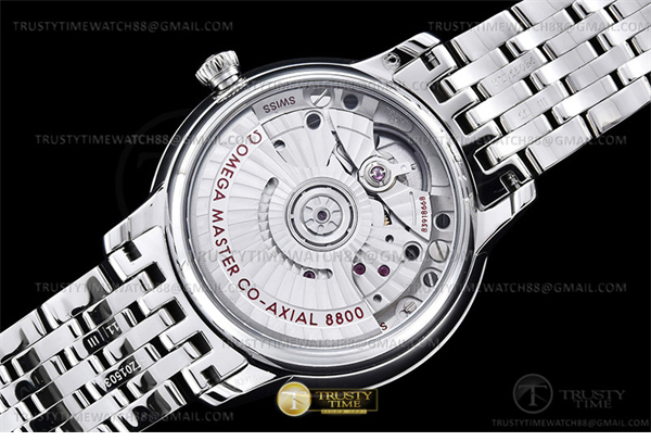 Omega VS공장 오메가 드 빌 스틸 화이트자개다이얼 로즈골드인덱스 브레이슬릿 De Ville Prestige 34mm SS_SS M-Wht_RG VSF A8800 레플리카 17번 이미지 - 시계 | 세미샵 레플리카 사이트