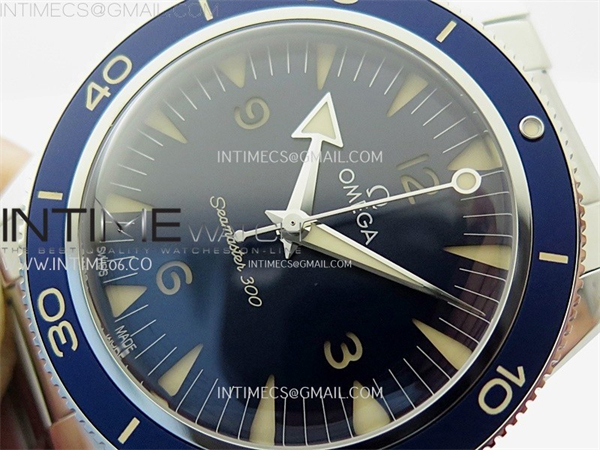 Omega VS공장 오메가 씨마스터 헤리티지 블루다이얼 브레이슬릿 Seamaster 300 Heritage VSF 1_1 Best Edition Blue Dial on SS Bracelet A8912 Super Clone 레플리카 16번 이미지 - 시계 | 세미샵 레플리카 사이트