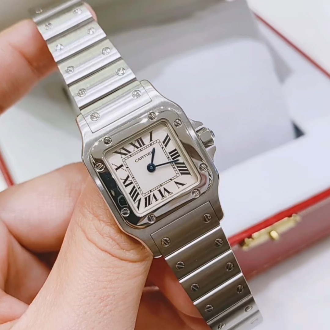 카르티에 카르티에 Santos Ladies 28mm W20056D6 Quartz Silver 레플리카 13번 이미지 - 시계 | 세미샵 레플리카 사이트