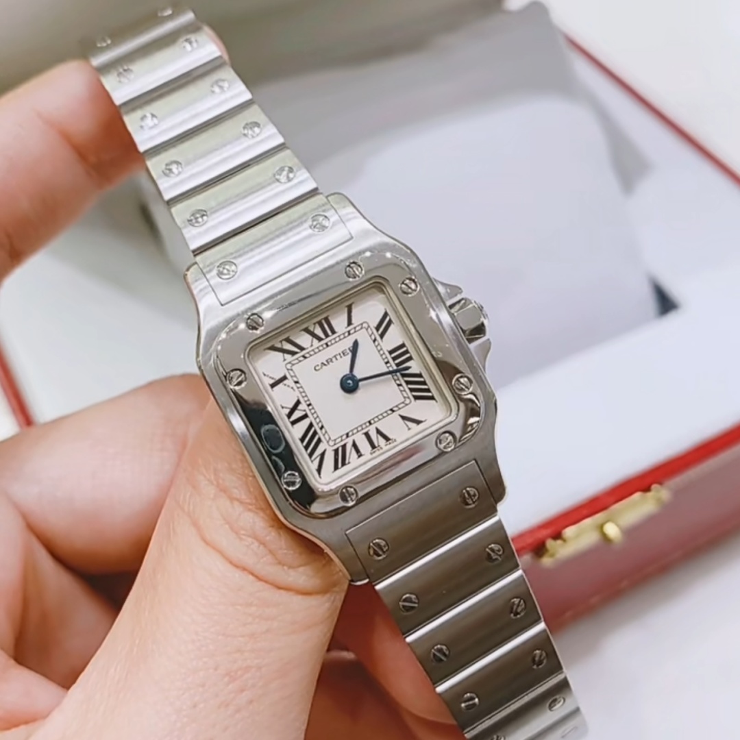 카르티에 카르티에 Santos Ladies 28mm W20056D6 Quartz Silver 레플리카 7번 이미지 - 시계 | 세미샵 레플리카 사이트