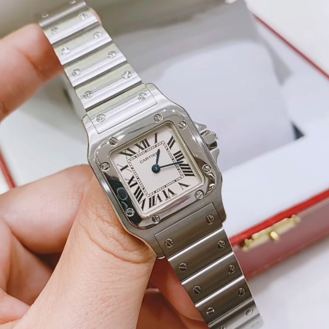 카르티에 카르티에 Santos Ladies 28mm W20056D6 Quartz Silver 레플리카 17번 이미지 - 시계 | 세미샵 레플리카 사이트