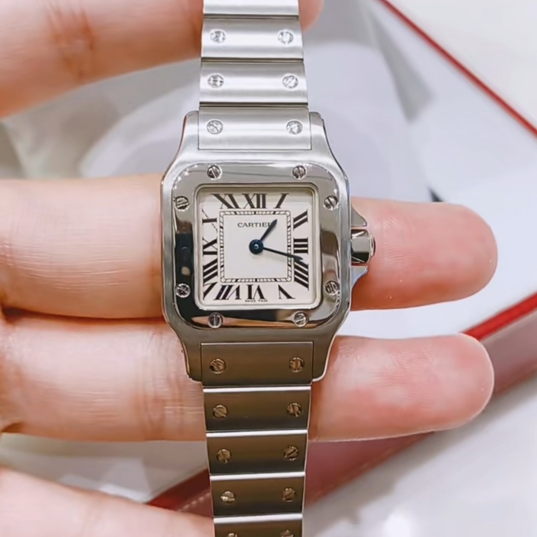 카르티에 카르티에 Santos Ladies 28mm W20056D6 Quartz Silver 레플리카 11번 이미지 - 시계 | 세미샵 레플리카 사이트