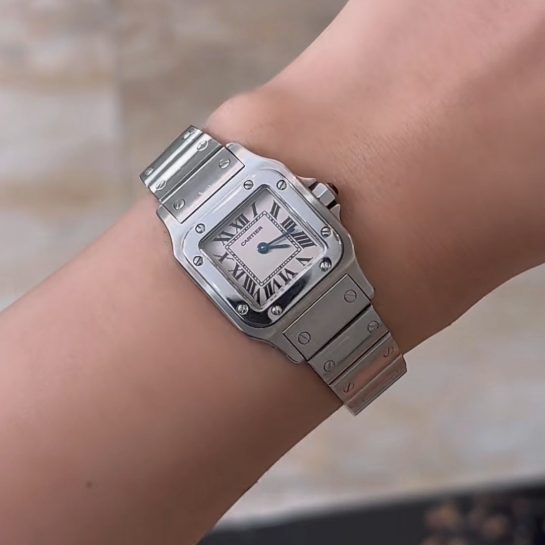 카르티에 카르티에 Santos Ladies 28mm W20056D6 Quartz Silver 레플리카 5번 이미지 - 시계 | 세미샵 레플리카 사이트