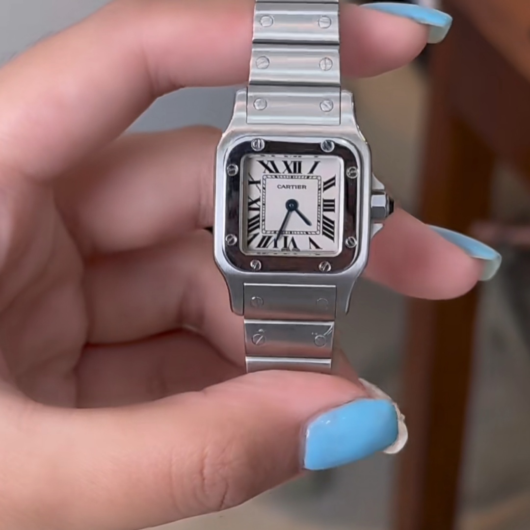 카르티에 카르티에 Santos Ladies 28mm W20056D6 Quartz Silver 레플리카 15번 이미지 - 시계 | 세미샵 레플리카 사이트