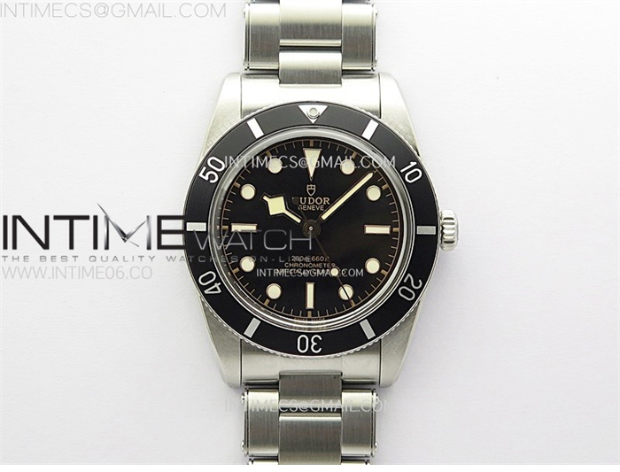 Tudor ZF공장 튜더 블랙베이54 스틸 블랙베젤 블랙다이얼 브레이슬릿 37mm Heritage Black Bay M79000N 37mm SS ZF 1_1 Best Edition Black Dial Black Bezel on SS Bracelet A2824 레플리카 26번 이미지 - 시계 | 세미샵 레플리카 사이트