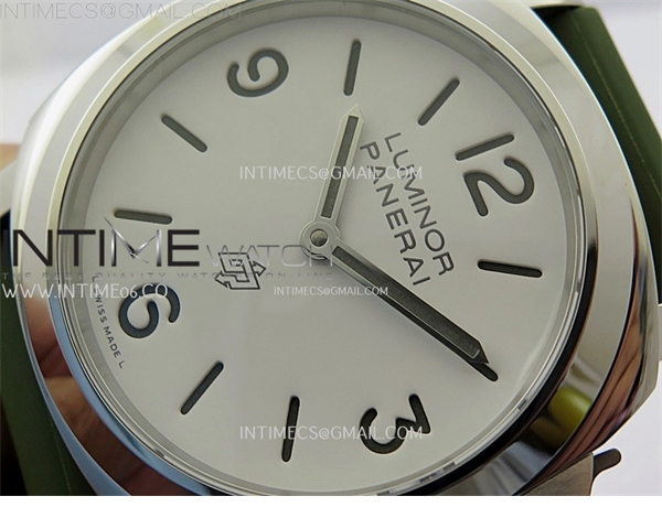 Panerai TT공장 파네라이 PAM1113 화이트다이얼 그린러버스트랩 PAM1113 W TTF 1_1 Best Edition White Dial on Green Rubber Strap A6497 레플리카 4번 이미지 - 시계 | 세미샵 레플리카 사이트