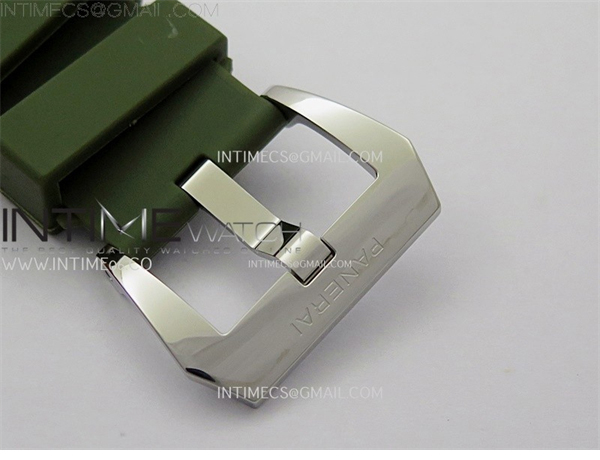 Panerai TT공장 파네라이 PAM1113 화이트다이얼 그린러버스트랩 PAM1113 W TTF 1_1 Best Edition White Dial on Green Rubber Strap A6497 레플리카 12번 이미지 - 시계 | 세미샵 레플리카 사이트