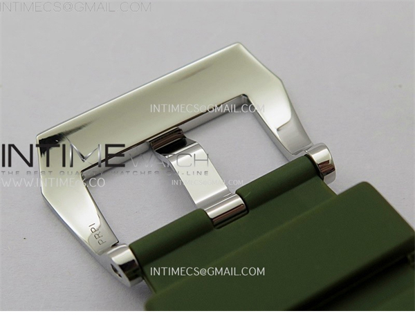 Panerai TT공장 파네라이 PAM1113 화이트다이얼 그린러버스트랩 PAM1113 W TTF 1_1 Best Edition White Dial on Green Rubber Strap A6497 레플리카 13번 이미지 - 시계 | 세미샵 레플리카 사이트