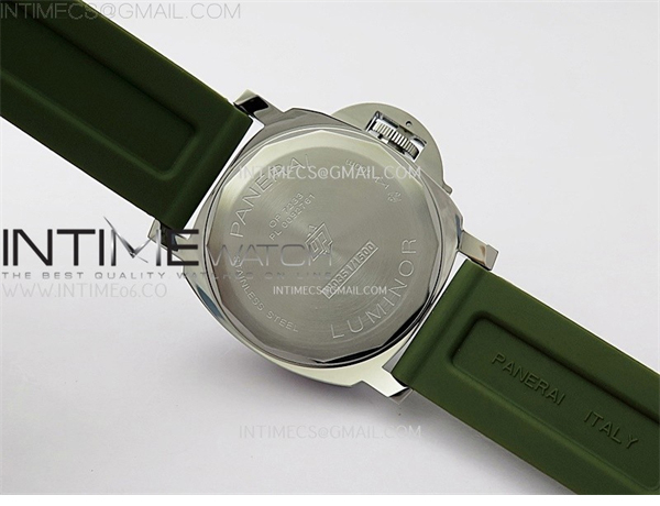 Panerai TT공장 파네라이 PAM1113 화이트다이얼 그린러버스트랩 PAM1113 W TTF 1_1 Best Edition White Dial on Green Rubber Strap A6497 레플리카 16번 이미지 - 시계 | 세미샵 레플리카 사이트
