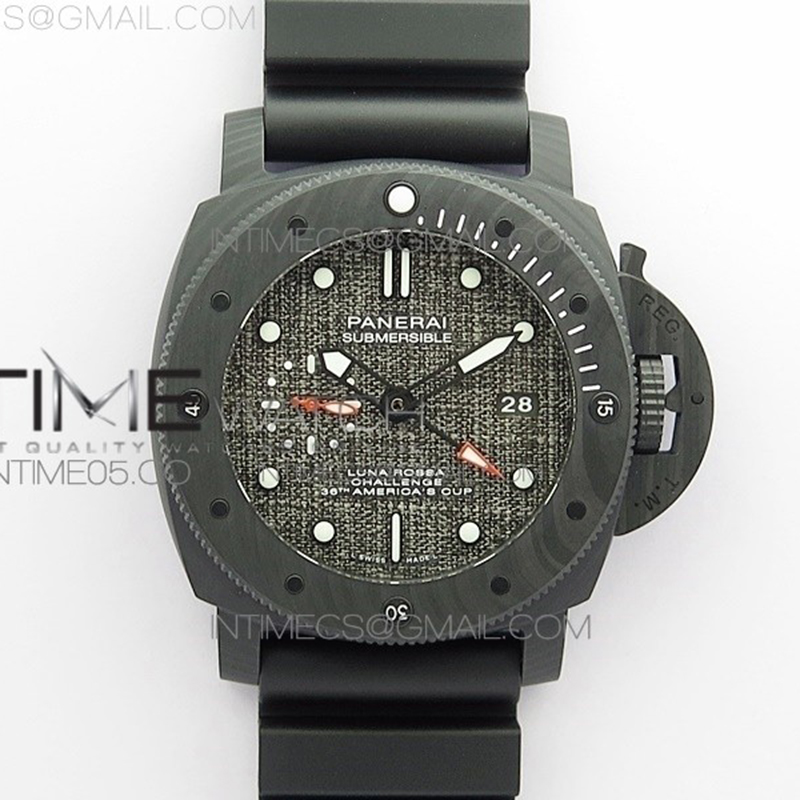 Panerai VS공장 파네라이 PAM1039 섭머저블 카보테크 그레이다이얼 러버스트랩 PAM1039 Carbotech VSF Best Edition Dark Grey Sail Dial on Rubber Strap P.9010 Clone 레플리카 1번 이미지 - 시계 | 세미샵 레플리카 사이트