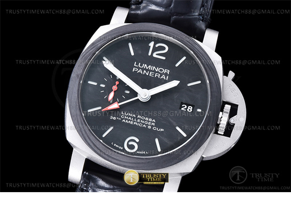 Panerai VS공장 파네라이 PAM1096 루나로사 GMT 가죽스트랩 Lum. Luna Rossa GMT TI_LE Blk VSF P9010 레플리카 2번 이미지 - 시계 | 세미샵 레플리카 사이트