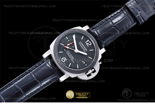 Panerai VS공장 파네라이 PAM1096 루나로사 GMT 가죽스트랩 Lum. Luna Rossa GMT TI_LE Blk VSF P9010 레플리카 3번 이미지 - 시계 | 세미샵 레플리카 사이트