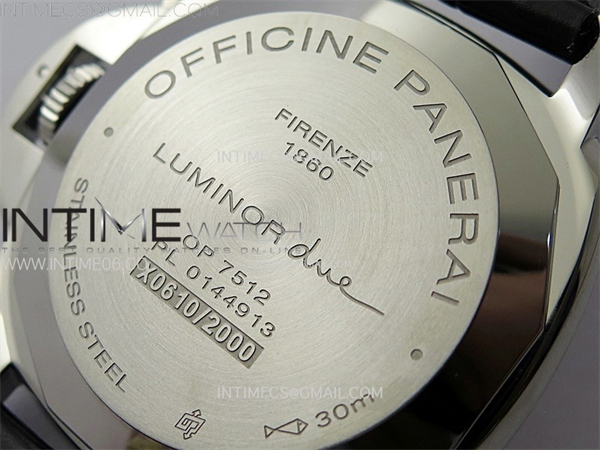 Panerai VS공장 파네라이 PAM1250 블랙다이얼 블랙가죽스트랩 PAM1250 X SS VSF 1_1 Best Edition Black Dial on Black Leather Strap Asian P900 레플리카 20번 이미지 - 시계 | 세미샵 레플리카 사이트