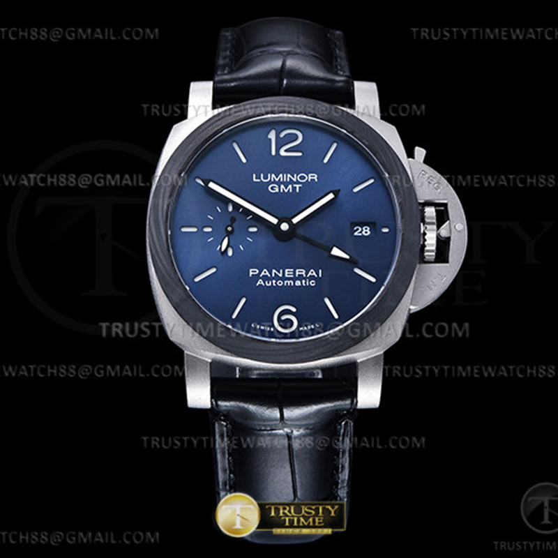 Panerai VS공장 파네라이 PAM1279 루미노르 Gmt 블루다이얼 가죽스트랩 PAM1279 Lum. GMT TI_LE Blue VSF P9010 레플리카 1번 이미지 - 시계 | 세미샵 레플리카 사이트