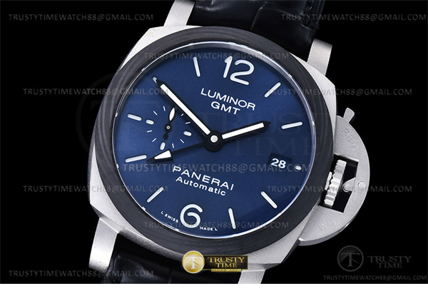 Panerai VS공장 파네라이 PAM1279 루미노르 Gmt 블루다이얼 가죽스트랩 PAM1279 Lum. GMT TI_LE Blue VSF P9010 레플리카 2번 이미지 - 시계 | 세미샵 레플리카 사이트