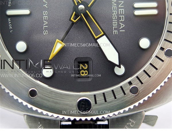 Panerai VS공장 파네라이 PAM1323 그레이다이얼 블랙러버스트랩 PAM1323 Y GMT VSF 1_1 Best Edition Dark Gray Dial on Black Rubber Strap P9011 레플리카 5번 이미지 - 시계 | 세미샵 레플리카 사이트